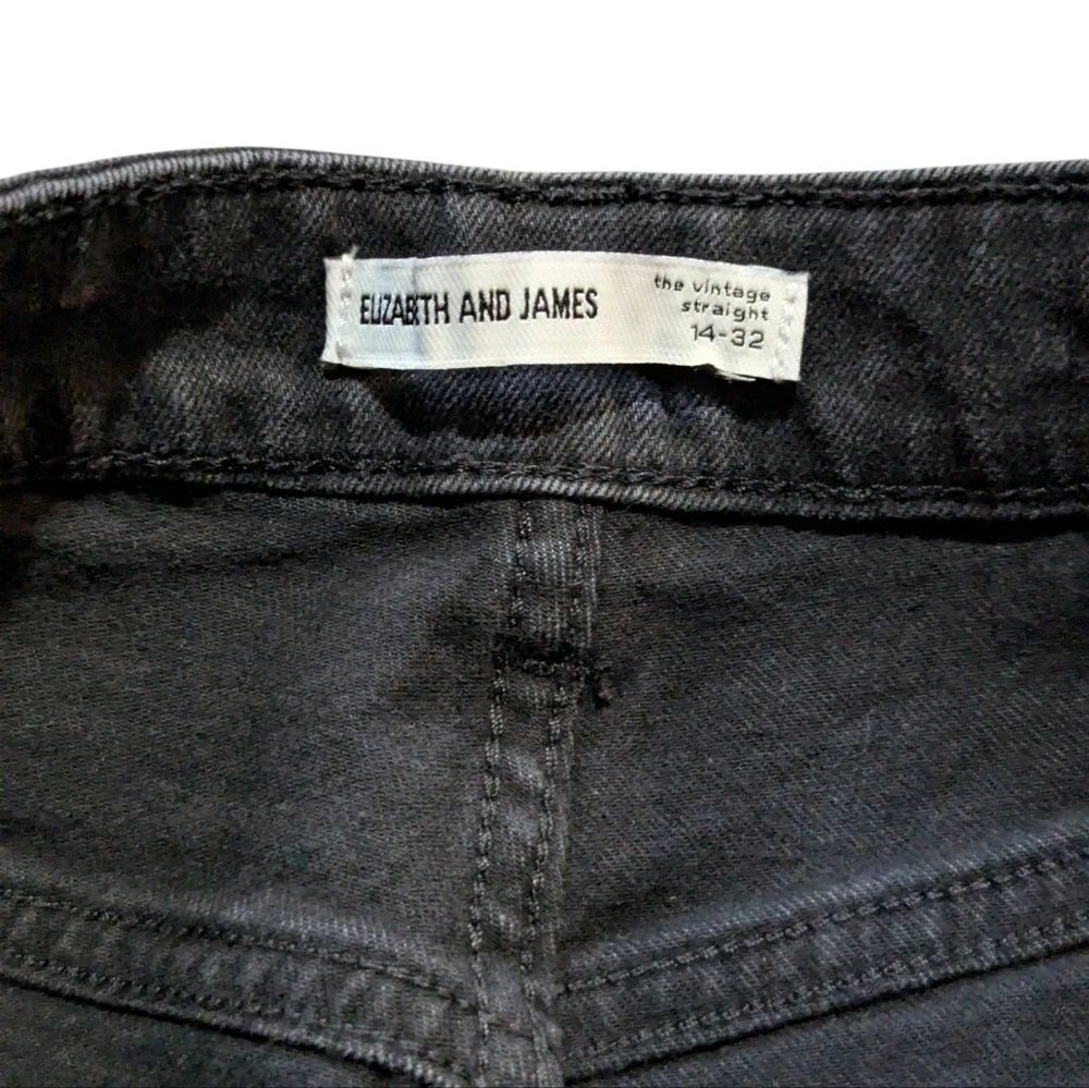 Elizabeth And James The Vintage Straight Jean 14/32 Black